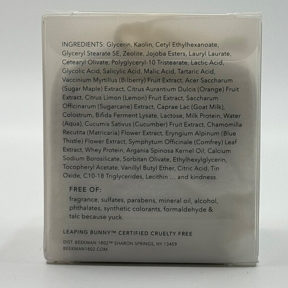 Beekman 1802 Milk Mud Warming Clay Mask 1.69oz Exfoliating Lactic Acid & AHAS - Picture 2 of 6